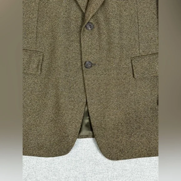 Jos‎ A Bank Blazer Sport Coat Mens 44 Regular Brown Wool Two Button Notch Lapel - Picture 6 of 13